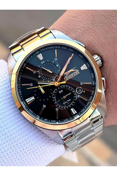 Slazenger Çelik Kordon Iç Fonksiyonları Aktif 5 Atm Suya Dayanıklı Erkek Kol ...