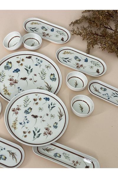 Maxx Doria Butterfly 6-Person Breakfast Set - 28 Pieces Pa2040
