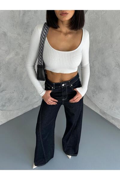 Zeo Basic Palazzo boční šití? Ri?ns Jeans