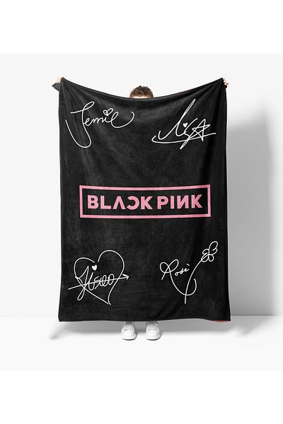 Erays Home Black Pink Digital Printed Polar Tv Blanket