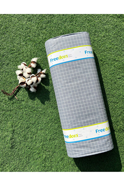 Freedom Kareli Desen Kumaş 1 Top (30 METRE) Kumaş %100 Pamuk Ranforce - Nevre...