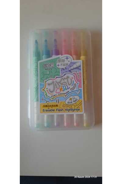 Renna Accessories fosforlu kalem simli silinebilir 6 lı kalem seti pinterest ...