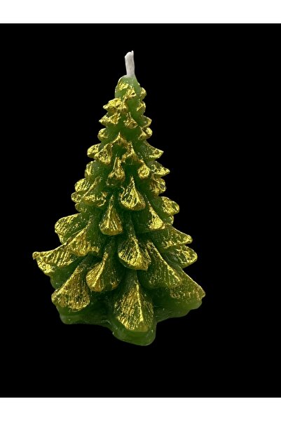 magnocandles Δώρο Πράσινο Χρυσό Κερί 9 εκ