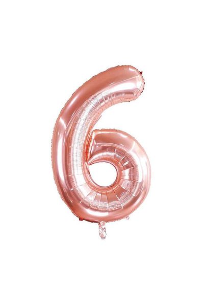 turkuaz parti Rose Gold 6 Figures Foil Ballon 34" 76 cm