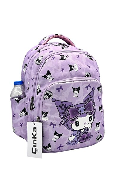 ms mixxstore Ortopedik Sırt Destekli Lila Renk Folyo Beslenmelikli Ve Kalemlikli Sırt Ilkokul Çantası / 555
