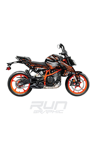 Run Grafik Shop KTM DUKE 390 CARTOON GRAPHİC KİT STİCKER SET