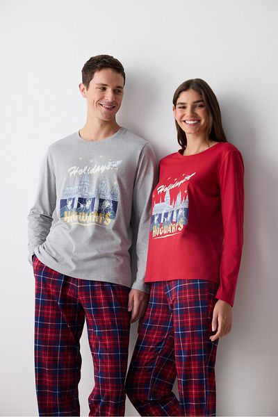 Penti Set pijama pantaloni de vacanță din bumbac colorat