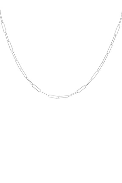 OJ Own Jewelry Ataç Zincir Kolye Rodyum Kaplama 925 Ayar Gümüş