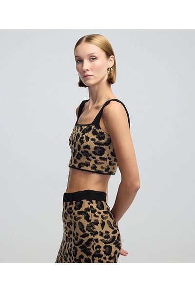 İpekyol Jacquard and Embroidered Leopard Knitwear