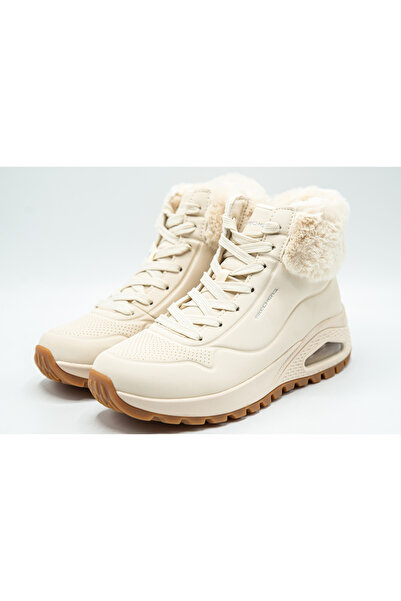 SKECHERS Μπότες Skechers Uno Rugged Fall Air, Λευκές, Γυναικείες