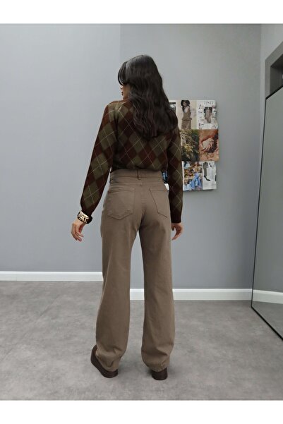 ESRAHELVACI Khaki Straight Original Jeans