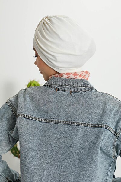 Aisha's Design Λεπτομερής καπέλο με μπροστινή ζώνη, B-68RB, Λευκό