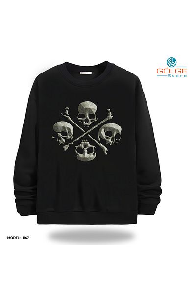 Gölge Store Infinite Rock Spirit: Metallica Image Sweatshirt Now in Stock |   Crew Neck Unisex Slimfit