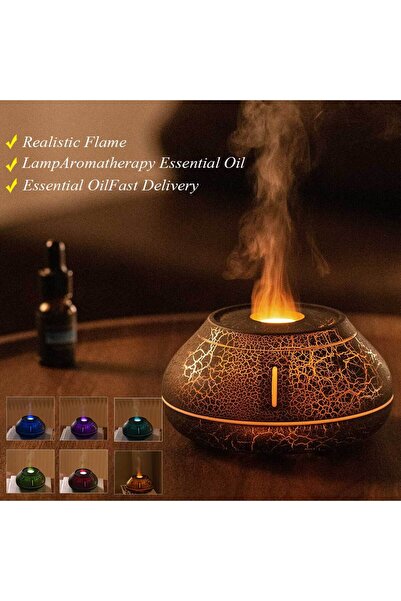 Mmctech Ultrasonik Hava Nemlendirici Aromatik Oda Kokusu 7 Renk Led Işıklı Bu...