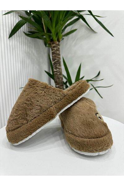 Klay Shoes Λούτρινες παντόφλες σπιτιού Unisex με φιγούρα αρκουδάκι