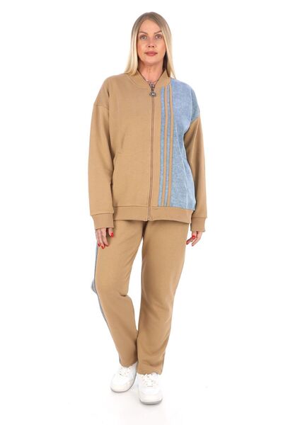 zitex Denim detaylı fermuarlı eşofman takımı