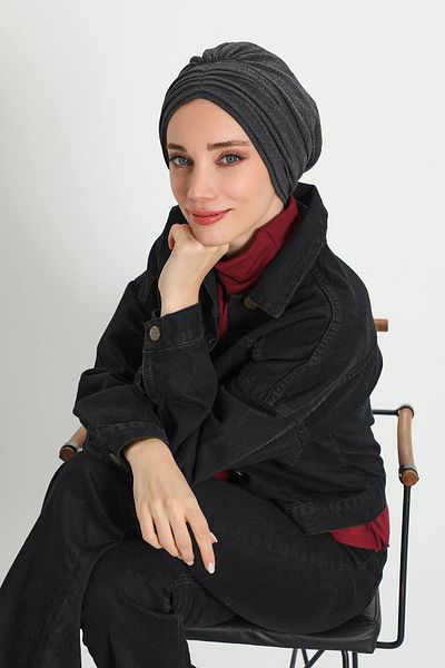 Aisha's Design B-13Rb Model Pleated Relaxed Cut Orthedox Kirim Skirt