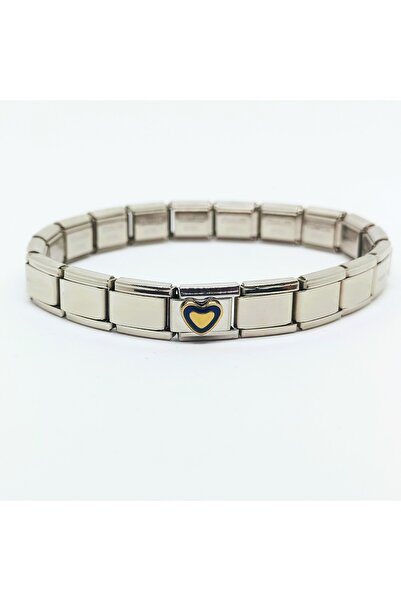 POKAK İtalyan Charm Taraftar 316l Paslanmaz Unisex Çelik Bileklik- 9mm