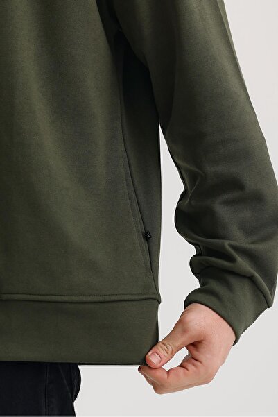 yakamor Unisex φούτερ με κουκούλα και φερμουάρ με πλαϊνές τσέπες