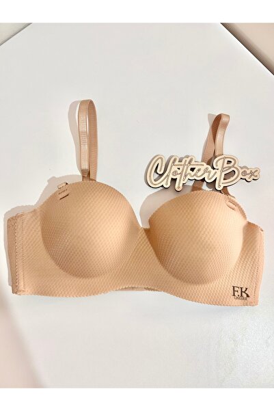 F.K Laser Cut Padded Strapless Bra Without Underwire - 641