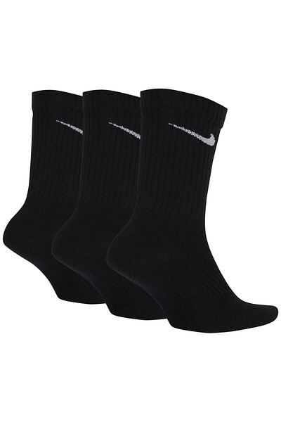 Nike Dri Fit Performance Lightweight Crew 3 ζεύγη Ανδρικές κάλτσες Anrenman Μαύρες 3 τεμαχίων