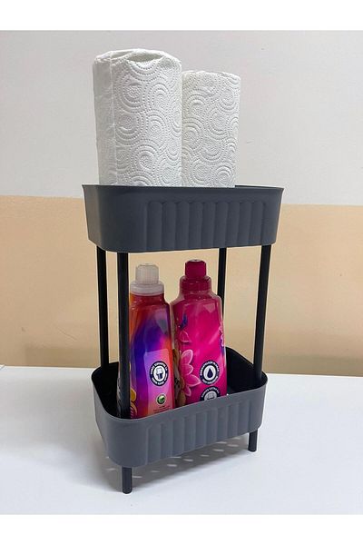 Minty Life Multi-Purpose under the Sink, under the Sink and Refrigerator Organizer (Anthracite)