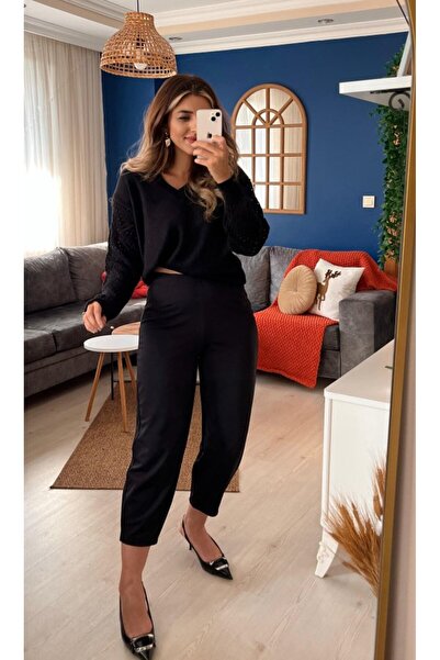 Modayakamoz Women's Crepe Fabric Balloon Pants