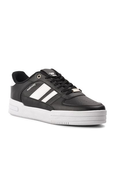 WALKWAY Black-white Men's Sports Shoes