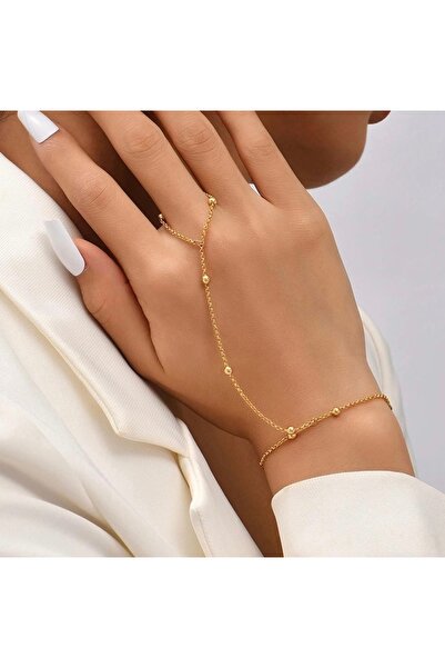 Vitastyle Gold Color Ball Chain Şahmeran