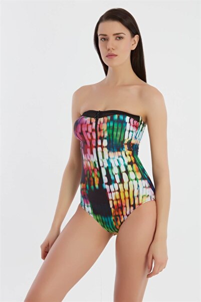 bazaarturkey Sunset Strapless Swimsuit