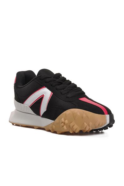 WALKWAY Black-Red Women's Sports Shoes
