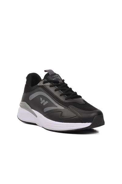 WALKWAY Black-white Men's Sports Shoes