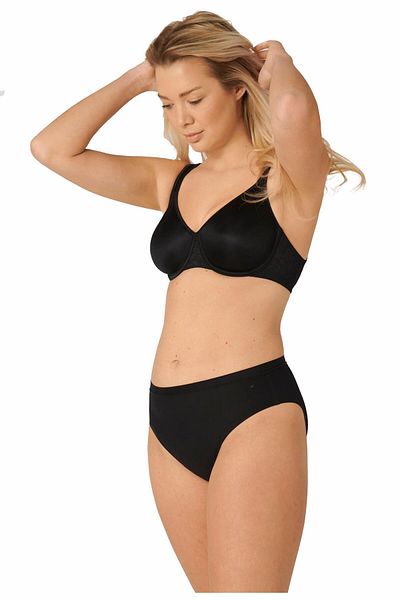 Triumph Comfort Minimizer W X Underwire Flat Gatherer Μαύρο σουτιέν