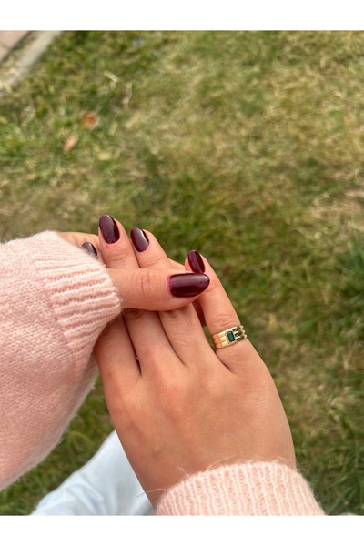 Goldium Jewellery 14 Ayar Taşlı Serçe Parmak Yüzük Ile Minimal Ve Zarif Şıklık