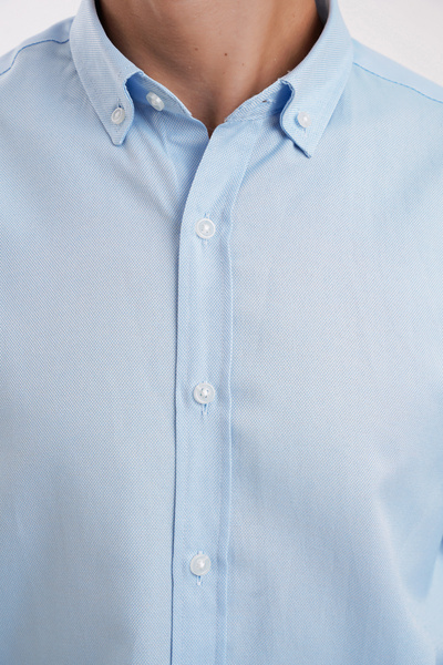 Yiğittekin Yiğtekin Oxford Collar Buttoned Men's Shirt