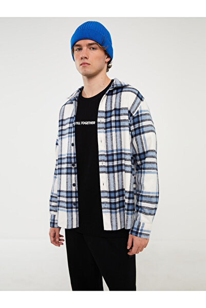 LC Waikiki Plaid Patterned Regular Fit Men's Lumberjack Shirt - Long Sleeve Jacket