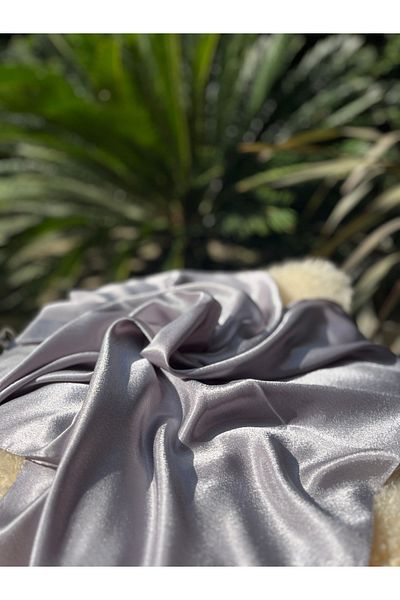 ahhu Janjan Patterned Shiny Satin Hijab Evening Dress Shawl