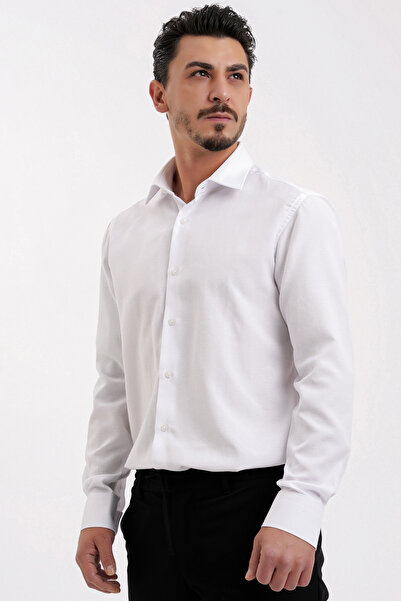 Yiğittekin Cămașă Oxford Slim Fit, ușor de călcat, din bumbac, anti-șifonare,...