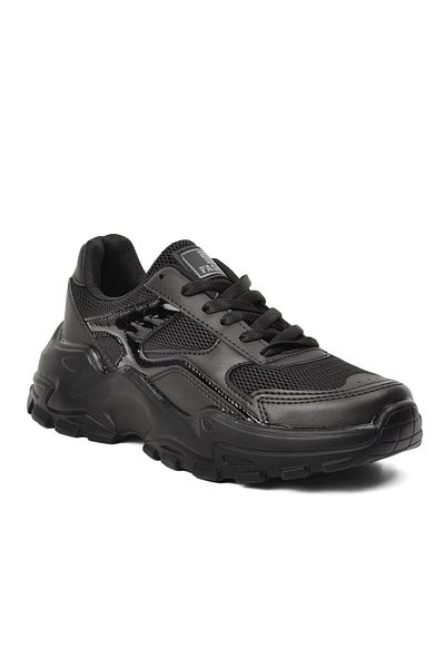 WALKWAY Black Women's Sports Shoes