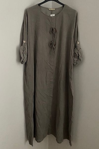 AYASOFYA OTANTIK Velvet Mink Long Dress - Loose Foldable, Long Sleeve, Italian Accessories