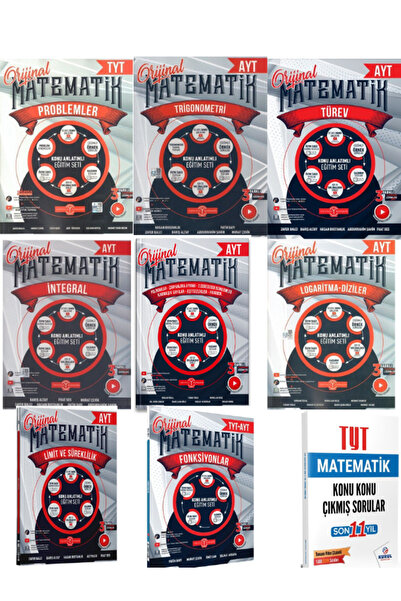 Aydın Yayınları orijinal yaynları tyt ayt fasikül set 8 kitap ve  son 11 yıl ...