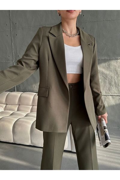 Moda İkra Blazer Jacket and Trousers Set