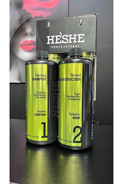 HeShe Brezilya Keratin Saç Düzleştirici Set 2x 1000ml