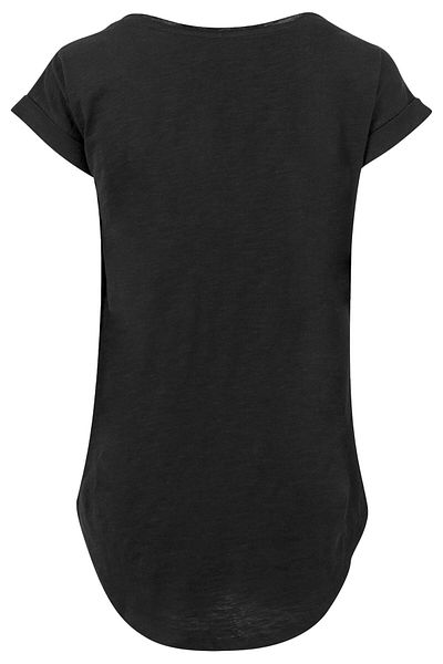 F4NT4STIC Damen ACDC Back in Black mit Ladies Long Slub Tee