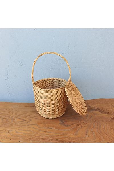 Mylamp Καλάθι Ρατάν Φυσικού Χρώματος 20x16