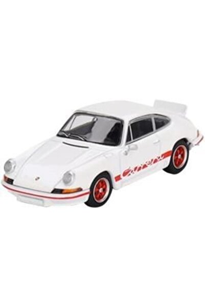 mini gt 612 Porsche RS 2.7 Grand Prix White Red Livery LHD Model Araba
