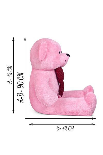 Canestar 107 Large Plush Teddy Bear with Bow Tie (100% Domestic) Plush Bear