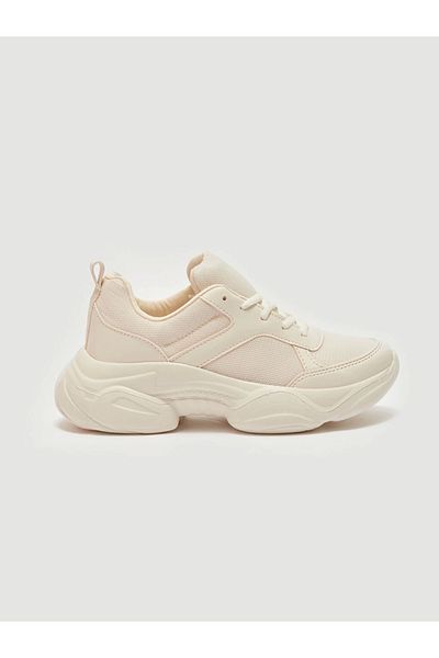 LC Waikiki Pantofi sport pentru femei LCW STEPS Ecru cu șireturi