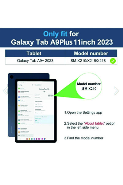 GoGoPlus Samsung Galaxy Tab A9 Plus Tablet Case (11Th) Tablet Silicone Case