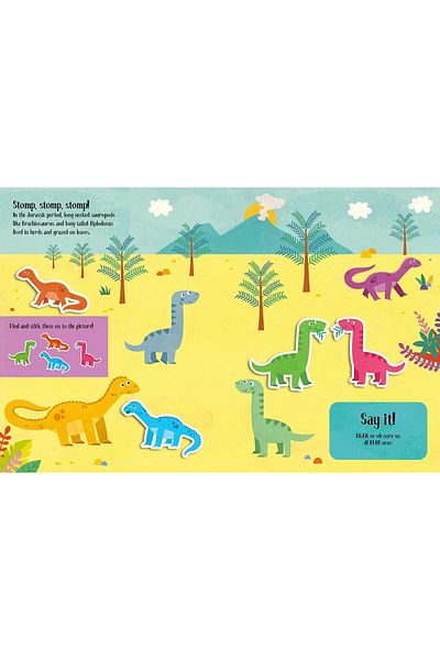 Imagine That Dinosaur Play Book - Felt Stickers